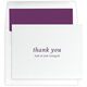 Simple Thank You Folded Note Cards - Letterpress Image 5 of 5